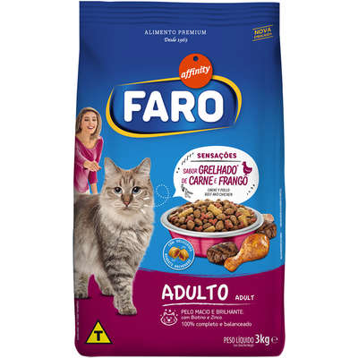 Ração Affinity Faro Grelhado de Carne e Frango para Gatos Adultos
