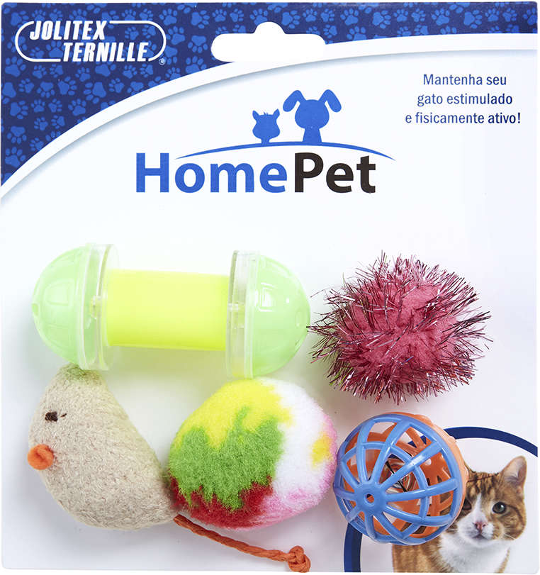 Brinquedo Home Pet Kit Gato Animado 6 Sortidos - Tam. Único