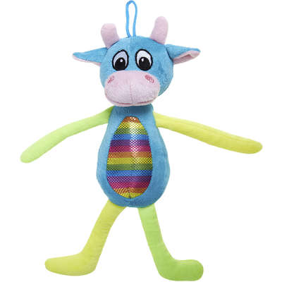 Brinquedo Home Pet Pelúcia Vaquinha Suiça Azul
