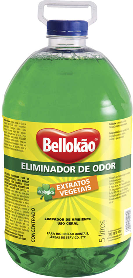 Eliminador de Odor Bellokão Ecológico Extratos Vegetais - 5 Litros