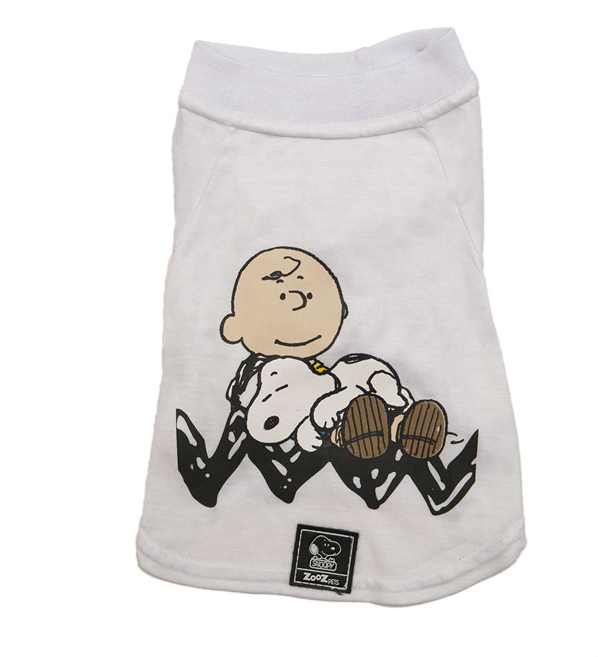 Camiseta Zooz Pets Charlie Snoopy Sleeping Branca - Tam. GG