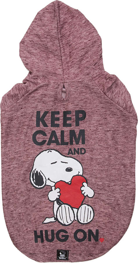 Moletom Zooz Pets Keep Calm Hug On Vinho - Tam. G