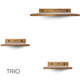Prateleira Gatton HomeCat Trio Marrom para Gatos
