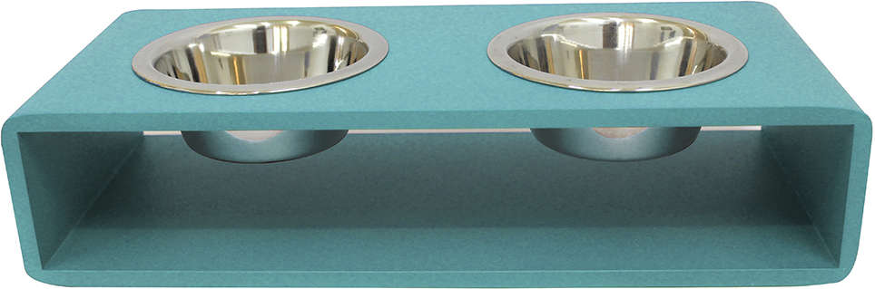 Comedouro Hello Pet Modern Duplo Menta - Tam. M