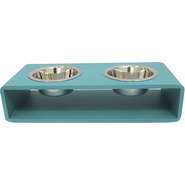 Comedouro Hello Pet Modern Duplo Menta - Tam. G
