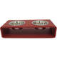 Comedouro Hello Pet Modern Duplo Vermelho
