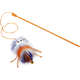 Brinquedo AFP Furry Ball Fluffer Wand Varinha Laranja para Gatos