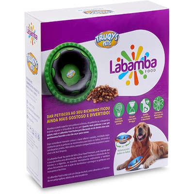 Comedouro Interativo Truqys Pets Labamba Food Azul