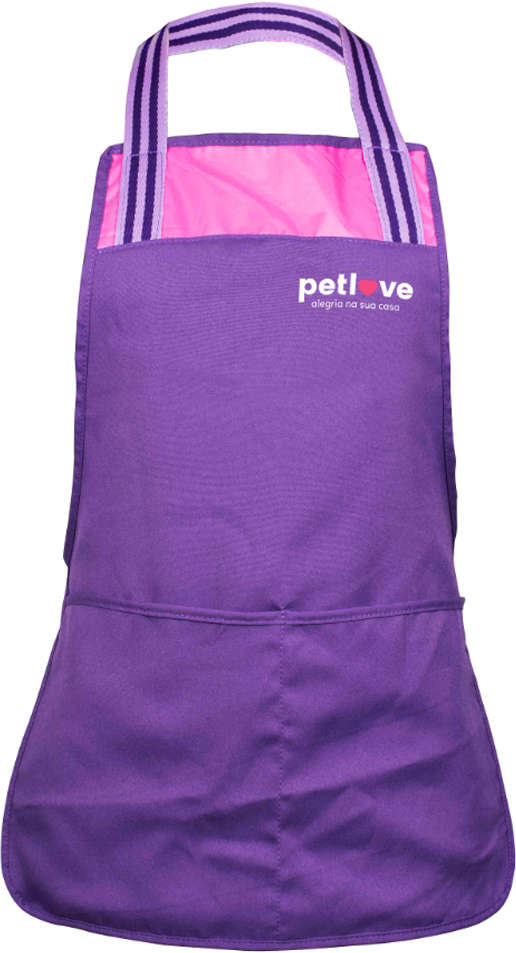 Avental Petlove - Roxo e Rosa