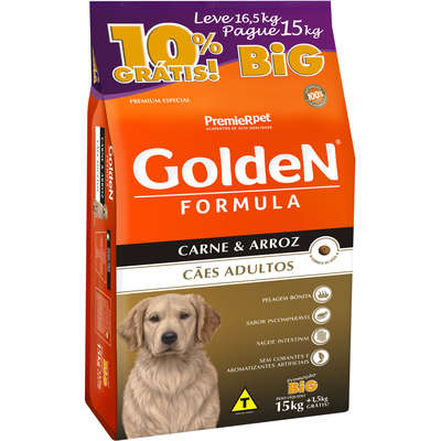 Ração Premier Golden Formula Carne e Arroz para Cães Adultos