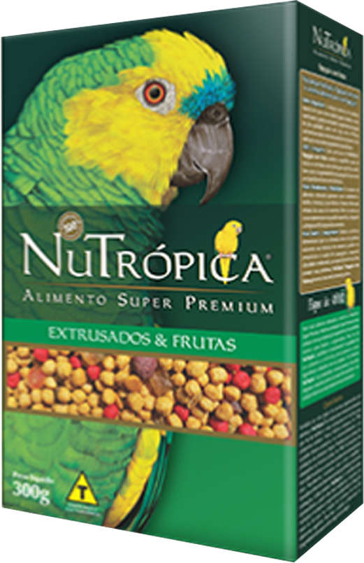Ração Nutrópica com Frutas para Papagaio - 300 g