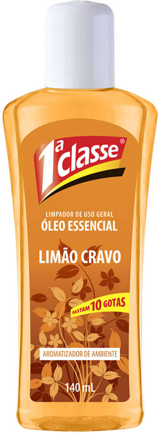 Óleo Essencial 1º Classe Aromatizador de Ambiente Limão e Cravo - 140 mL
