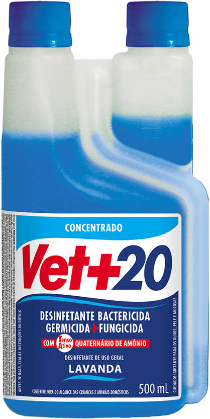 Desinfetante Vet+20 Bactericida de Lavanda - 500 mL