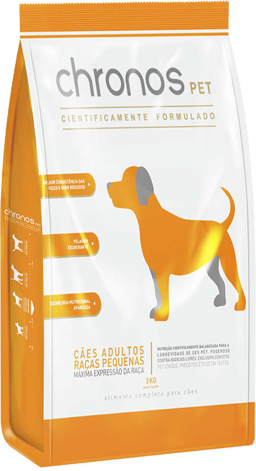 Ração Chronos Pet para Cães Adultos Raças Pequenas - 3Kg