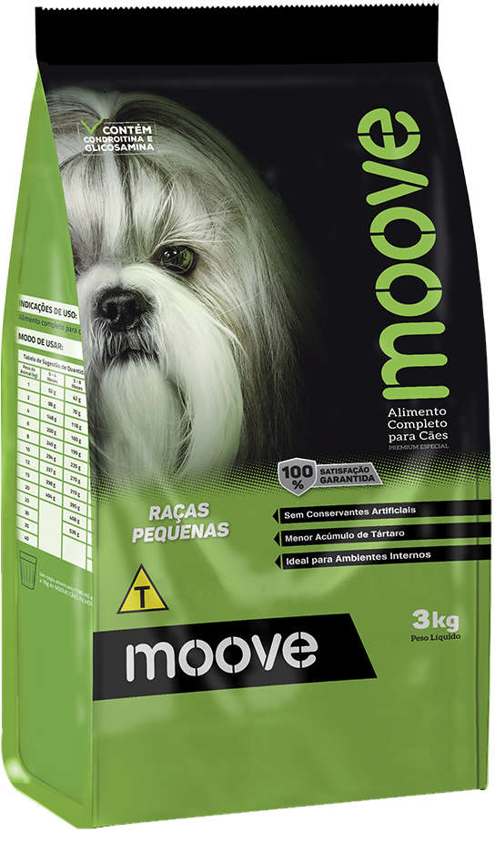 Ração Moove para Cães de Raças Pequenas - 3Kg