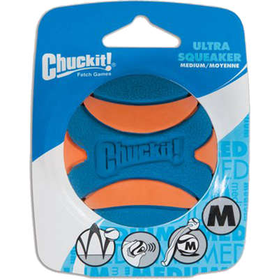 Bola Chuckit Ultra Squeaket Apito - Tam. M
