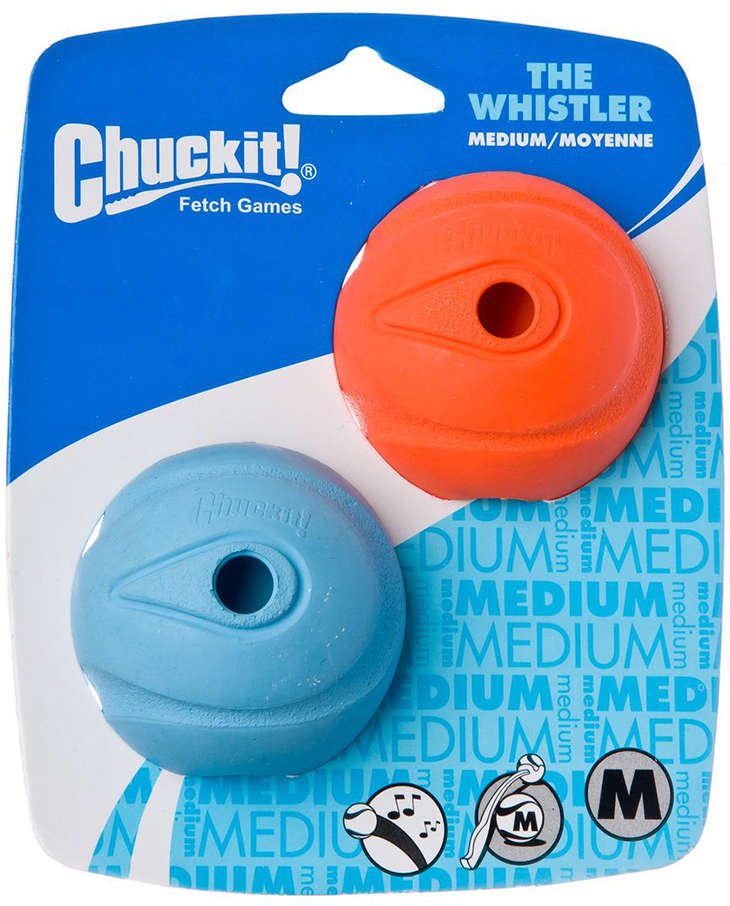 Brinquedo Chuckit Bola The Whistler 2 Unidades - Tam. M