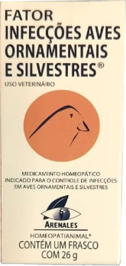 Sistema de Terapia Arenales Fator Infecções Aves Ornamentais e Silvestres - 26 g