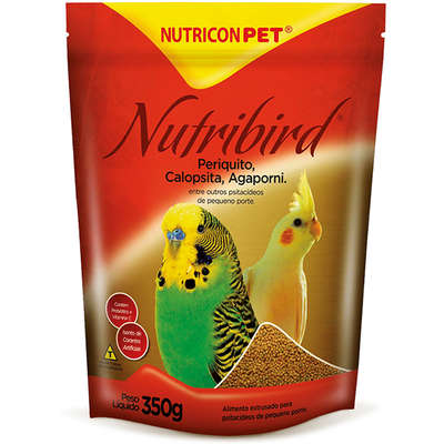 Ração Nutricon Nutribird Premium para Periquito Calopsita e Agapornis - 350 g