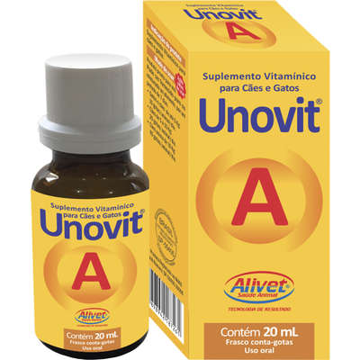 Suplemento Alivet Unovit para Cães e Gatos - 20 mL
