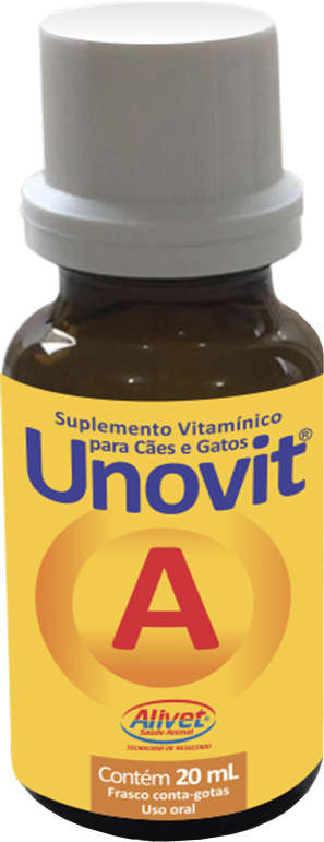 Suplemento Vitamínico Alivet Unovit A para Cães e Gatos - 20 mL
