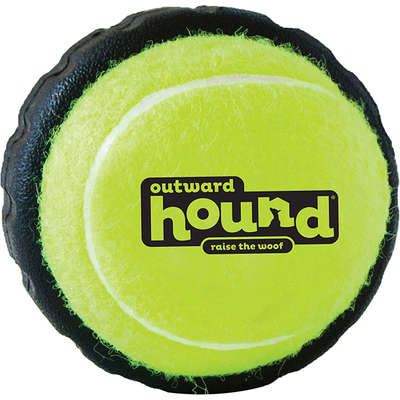 Brinquedo Outward Hound Bola de Tênis para Cães com Textura de Pneu
