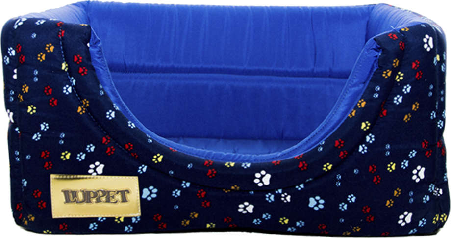 Cama Luppet Conforto Iglu 2 em 1 Patinhas Azul - Tam. M