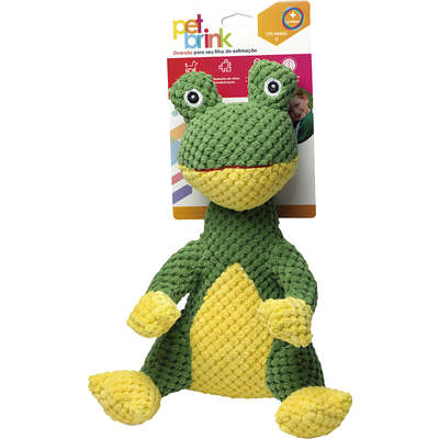 Brinquedo Pelúcia Pet Brink Cute Animals Sapo para Cães - Tam. G