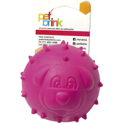 Brinquedo Mordedor Pet Brink Thorn Ball Rosa para Cães - Rosa