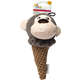 Brinquedo Pelúcia Pet Brink Ice Cream Buddies - Macaco