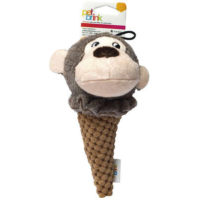 Brinquedo Pelúcia Pet Brink Ice Cream Buddies - Macaco