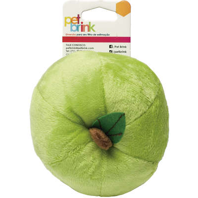 Brinquedo Pelúcia Pet Brink Maça Fun Verde para Cães - Verde