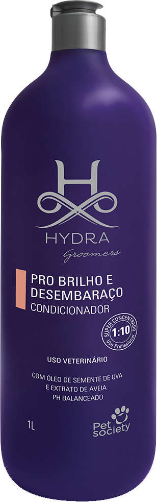 Condicionador Pet Society Hydra Groomers Pro Brilho e Desembaraço - 1 Litro