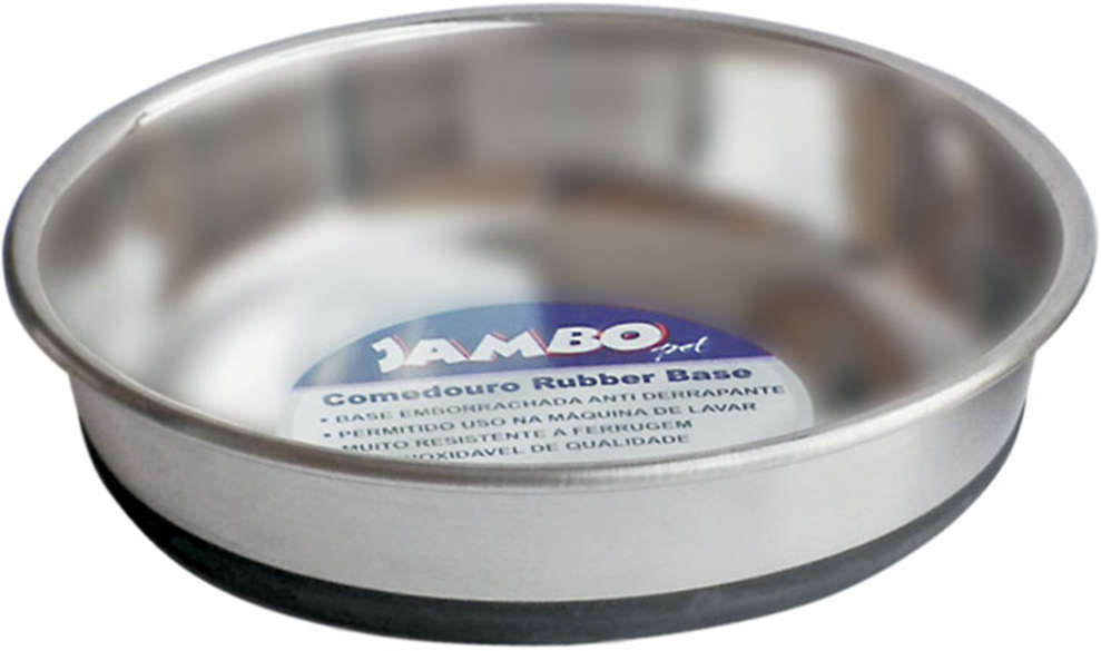 Comedouro Jambo de Inox para Cães e Gatos 500 mL - Tam. 03