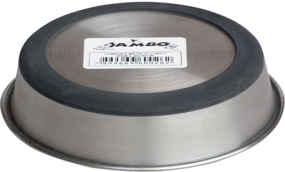 Comedouro Jambo de Inox para Cães e Gatos 500 mL - Tam. 03