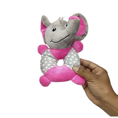 Brinquedo Akio Pelúcia com Squeaker Elefante com o Corpo Redondo