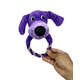 Brinquedo Akio Pelúcia com Squeaker Cão Roxo com Corda
