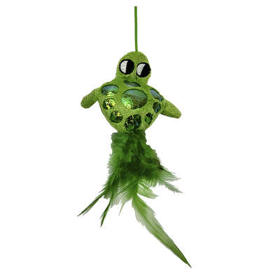 Brinquedo Akio Varinha Sapo Verde para Gatos