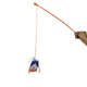 Brinquedo AFP Furry Ball Fluffer Wand Varinha Laranja para Gatos