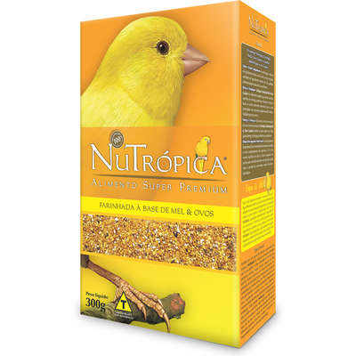 Ração Nutrópica à Base de Mel e Ovos para Canários - 300 g