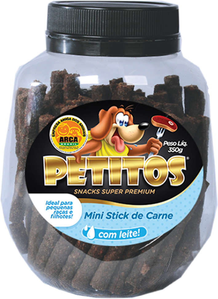 Stick Petitos para Cães Adultos Sabor Carne e Leite - 350g
