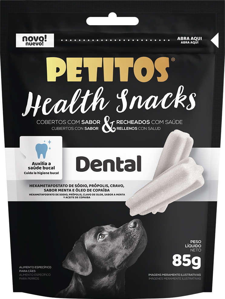 Petisco Petitos para Cães Adultos Sabor Menta - 85g