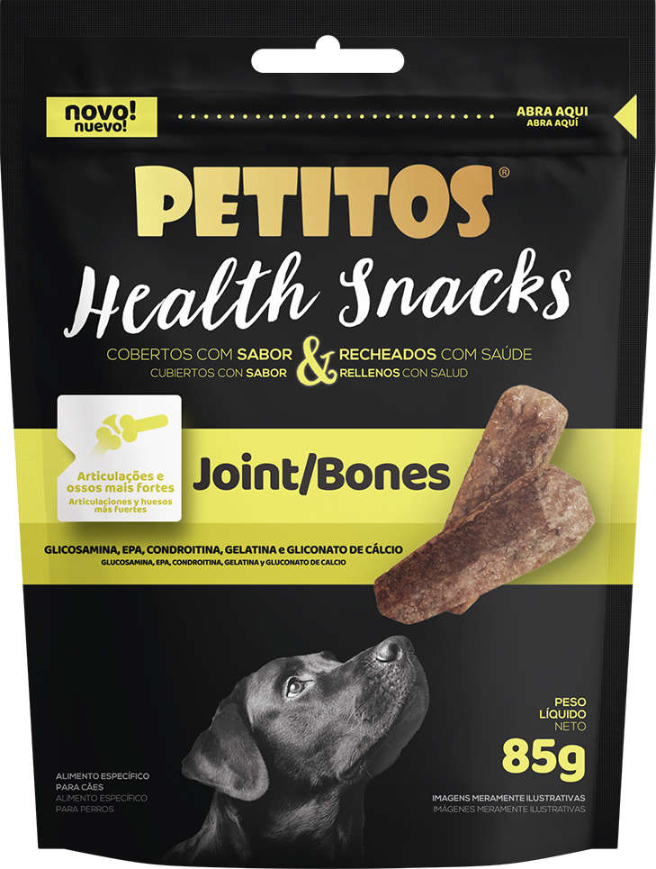Petisco Petitos para Cães Adultos Sabor Carne Joint/Bones - 85g