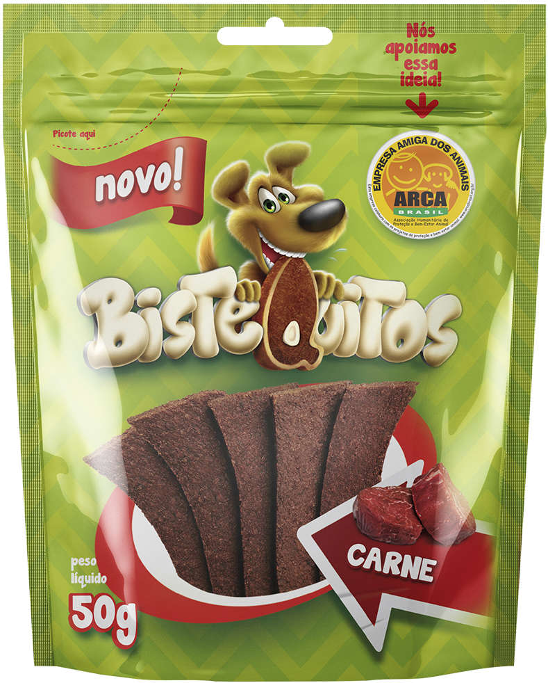Bifinho Petitos Bistequitos para Cães Adultos Sabor Carne - 50g
