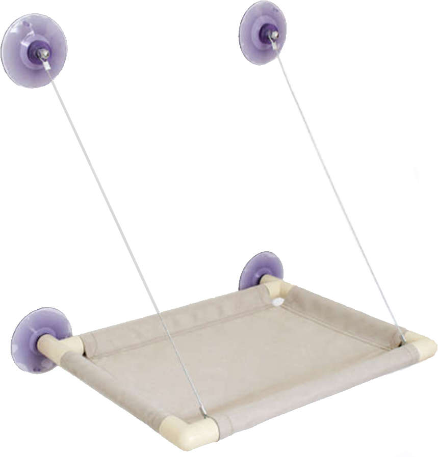 Cama de Janela Gatton Catbed Suede Marfim para Gatos - King