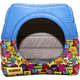 Cama Luppet Conforto Iglu 2 em 1 com Estampa de Gatos Azul