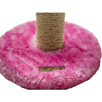 Brinquedo Luppet Conforto Arranhador Redondo Rosa