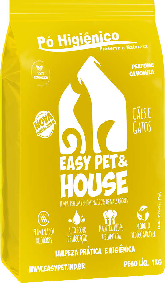 Pó Higiênico Easy Pet & House Camomila - 1Kg