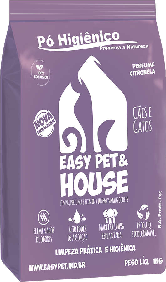 Pó Higiênico Easy Pet & House Citronela - 1Kg