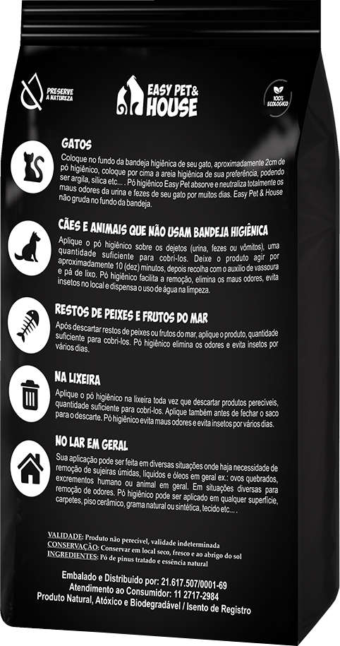 Pó Higiênico Easy Pet & House Dama da Noite - 1Kg